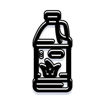 Detergent bottle with handle for house cleaning Illustration