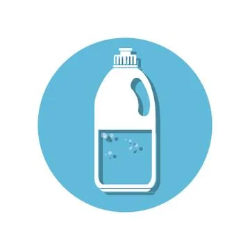 Detergent bottle laundry icon Stockillustratie