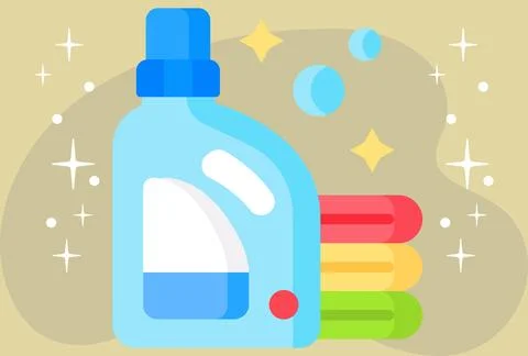 Detergent Concept Illustration Vector Style Illustration Stock Illustration