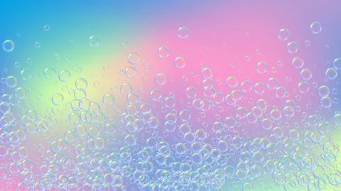 Detergent foam. Soap bath bubble and suds for bathtub. Shampoo. Stock Illustration