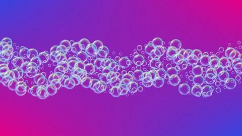 Detergent foam. Soap bath bubble and suds for bathtub. Shampoo. Stock Illustration