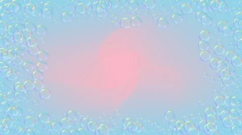 Detergent foam. Soap bath bubble and suds for bathtub. Shampoo. Stock Illustration