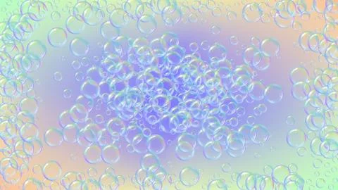 Detergent foam. Soap bath bubble and suds for bathtub. Shampoo. Stock Illustration