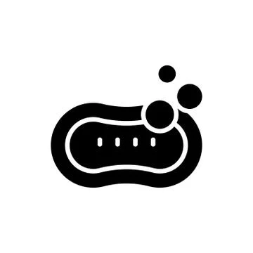 Detergent glyph flat icon Stock Illustration