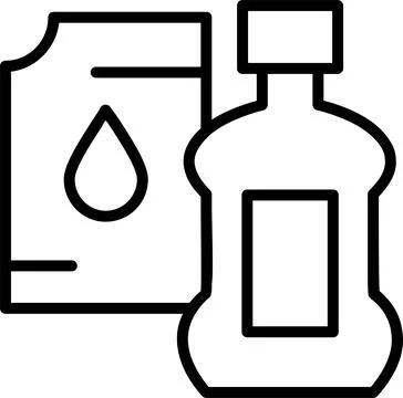 Detergent Line Icon Design Illustrazione stock