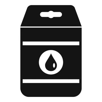 Detergent pack icon, simple style Stock Illustration