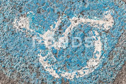 Deteriorated disability symbol Stock Photos