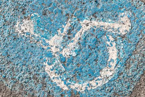 Deteriorated disability symbol Stock Photos