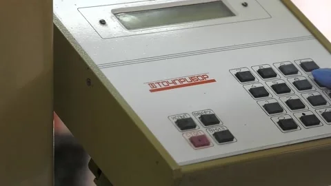 Determination of compressive strength, tensile strength at splitting Stock Footage 104943098