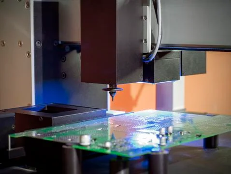 Determination of coordinates of the robot manipulator Foto stock