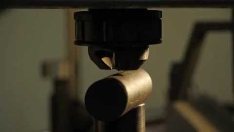 Determination of the hardness of a part Stock Footage 281073644