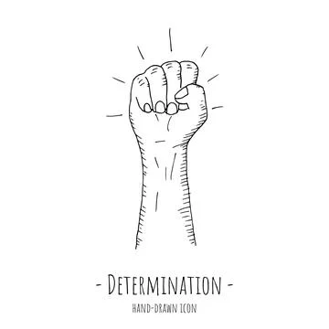 Determination icon. Vector illustration. Isolated on white. Stock Illustration