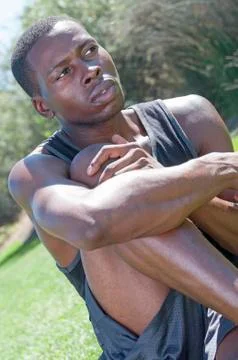 Determined athlete Stock Photos