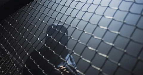 Determined boxer practicing in boxing studio Video stock 108549053