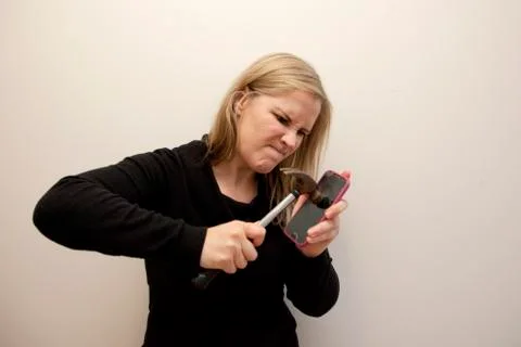 Determined to crack technology Foto stock