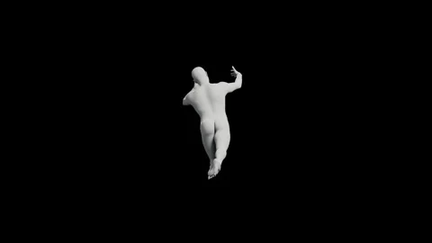 Determined figure model reaching out Stock Footage 335868490
