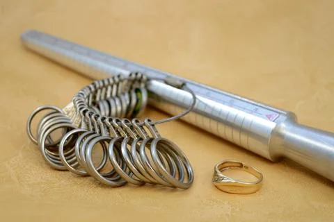 Determining Ring Size Stock Photos