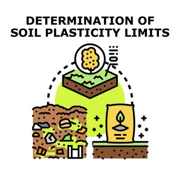 Determining soil plasticity limits for agricultural engineering analytics Stock Illustration
