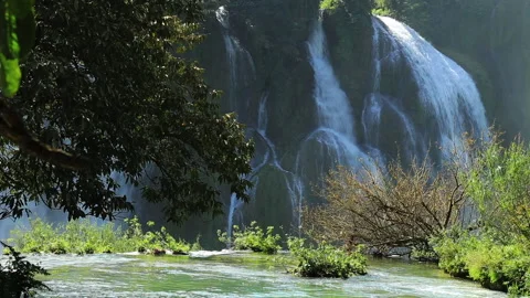 Detian Waterfall Stock Footage 145856520