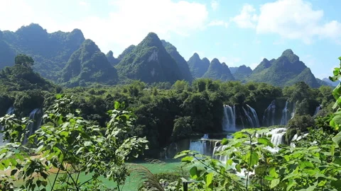 Detian Waterfall Stock Footage 145856671