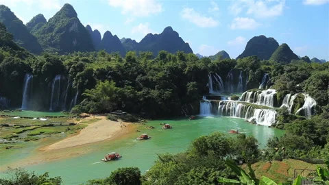 Detian Waterfall Stockbeeldmateriaal 145856819
