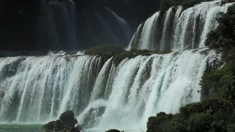 Detian Waterfall 库存影片 145856927