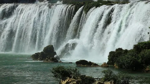 Detian Waterfall Stock Footage 145856998