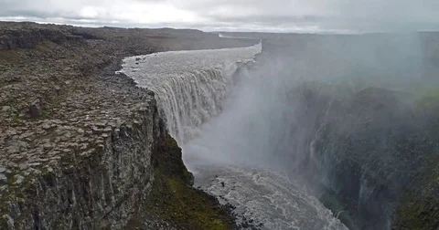 Detifoss Waterfall Stock Footage 80441075