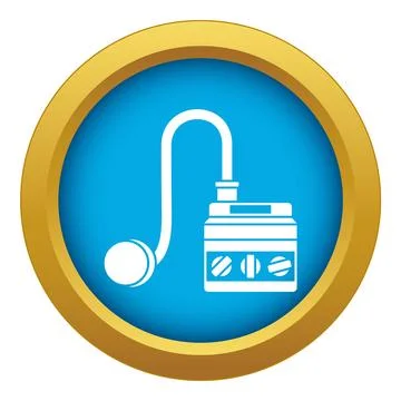 Detonator icon blue isolated Stock Illustration