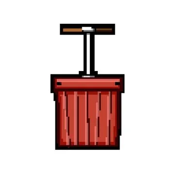 Detonator plunger box initiating explosive blast concept Stock Illustration