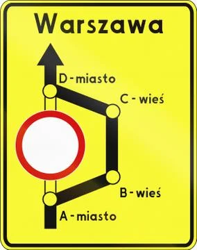 Detour In Poland Stock Illustration