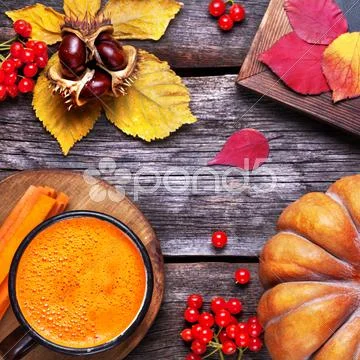 Detox autumn juice Stock Photos
