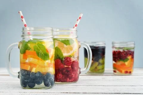 Detox drinks Stock Photos