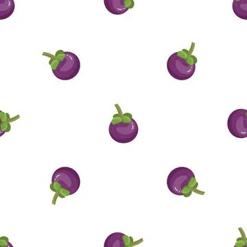 Detox mangosteen pattern seamless vector Illustrazione stock