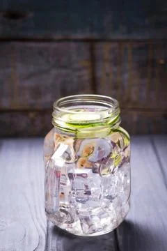 Detox refreshing drink Stock Photos