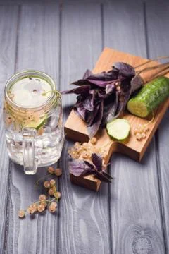 Detox refreshing drink Foto stock