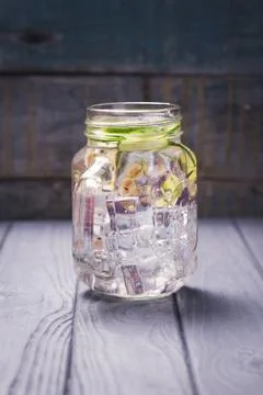 Detox refreshing drink Stock Photos