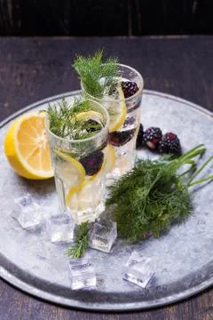 Detox refreshing drink Stock Photos