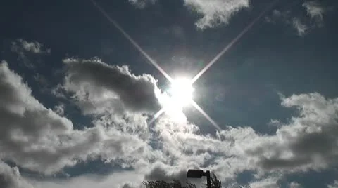 DETROIT-101 SUN CLOUDS ZOOM Stock Footage 10606876
