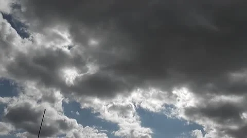 DETROIT-105 CLOUDS TIMELAPSE Stock Footage 10606941
