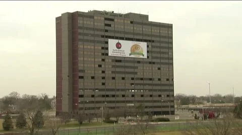 Detroit Building Implosion Video stock 45038878