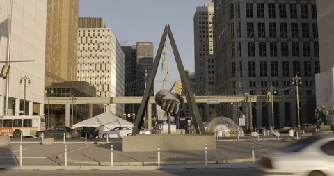 DETROIT THE FIST Stock Footage