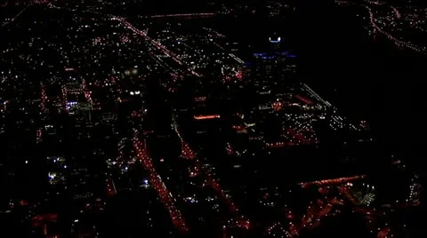 Detroit by Helicopter Stock Footage 12754168
