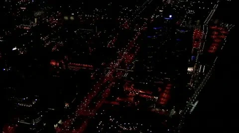 Detroit by Helicopter Stock Footage 12754411