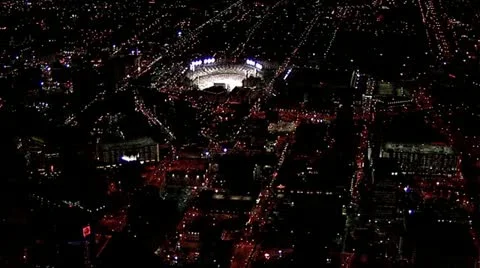 Detroit by Helicopter Stock Footage 12754463
