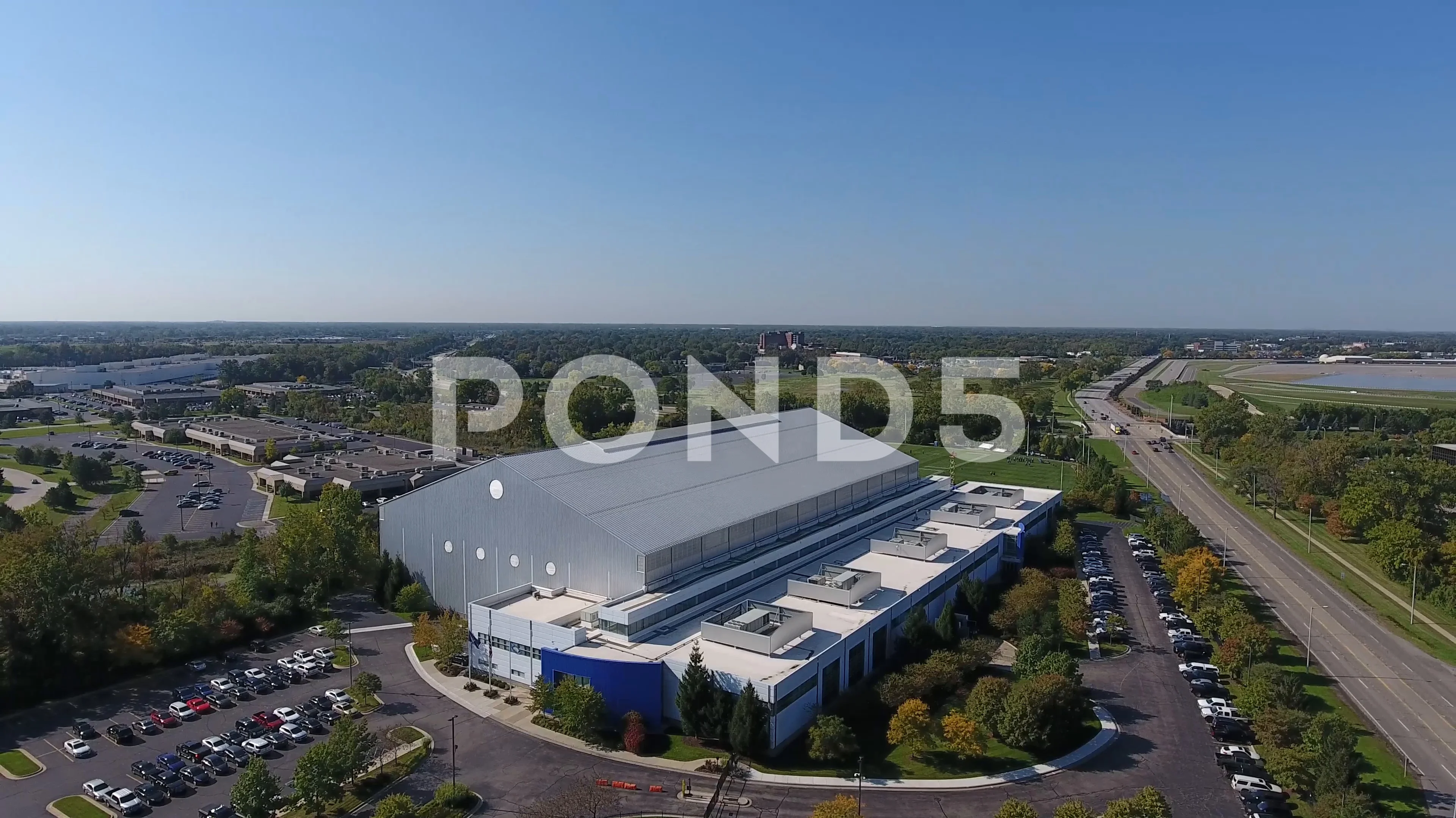 Detroit Lions NFL Practice Facility 01, Stock Video