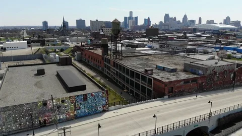 Detroit MI The Cut Video stock 129763165