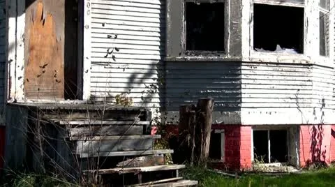 Detroit Ruins 2 Stock Footage