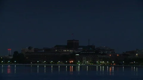 Detroit skyline 3 Stock Footage 632524