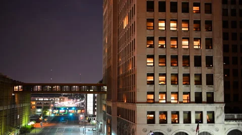 Detroit Time Lapse 4K Stock Footage 64658657
